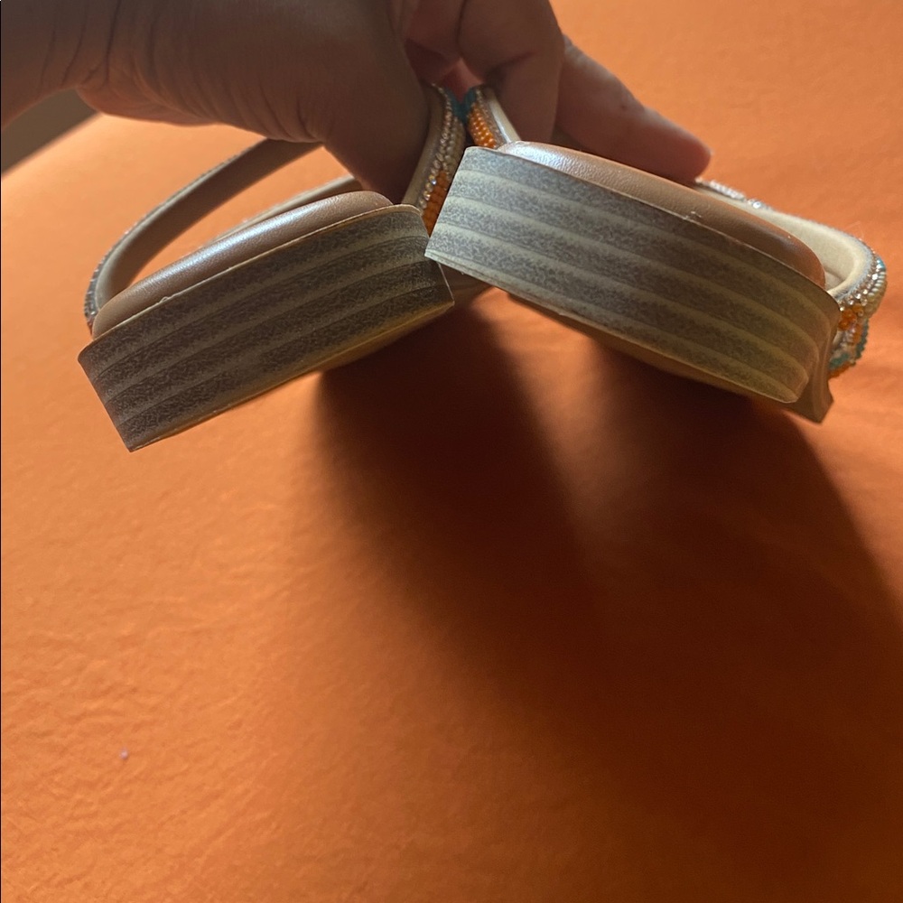 Madden Girl Multicolor Beaded Strappy Sandals - Picture 3 of 4